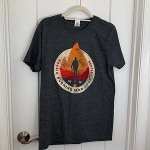 Gray Burning Man Tour Graphic T-Shirt 2019 Dierks Bentley tour